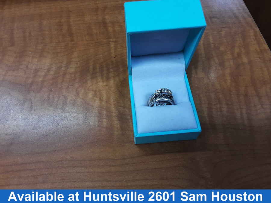 Ring - Wedding Set - White Gold 10k (.417) 6.8 grams Size 5