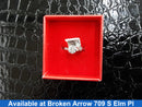 Women's Ring - Solitaire - White Gold 14k (.585) 2.4 grams Size 20