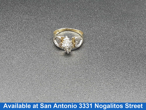 Women's Ring - Yellow Gold 10k (.417) 2.3 grams Size 7.5