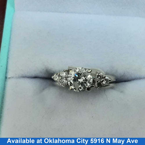 Ring - Engagement Set - White Gold 14k (.585) 2.8 grams Size 20