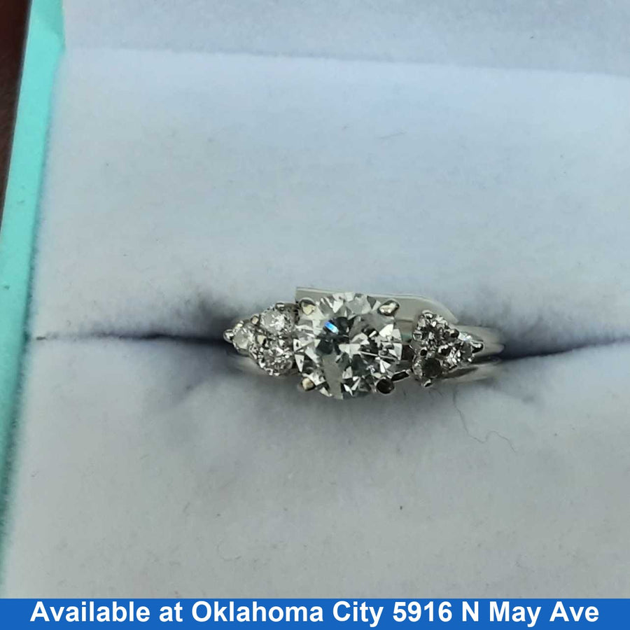 Ring - Engagement Set - White Gold 14k (.585) 2.8 grams Size 20