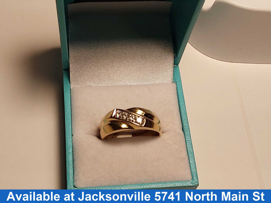 Ring - Wedding Band - Yellow Gold 14k (.585) 6.1 grams Size 10