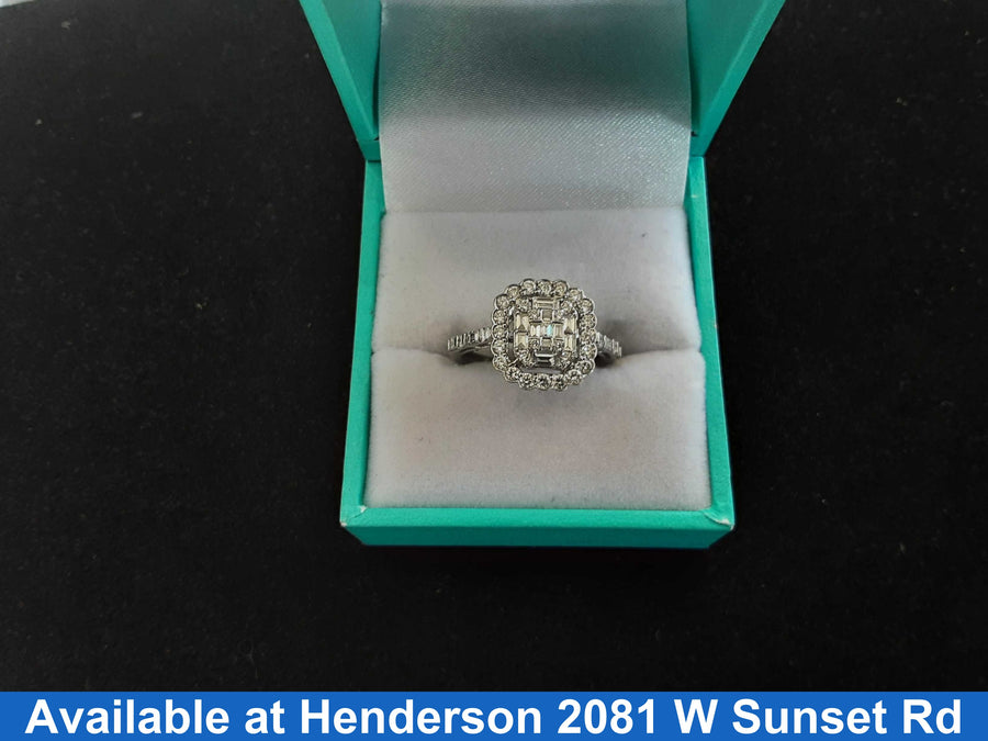 Women's Ring - Anniversary - White Gold 14k (.585) 3.1 grams Size 20