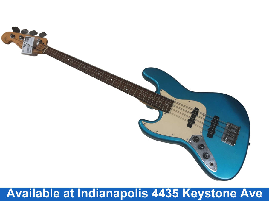 Sx Standard Series Blue Electric Bass Guitar