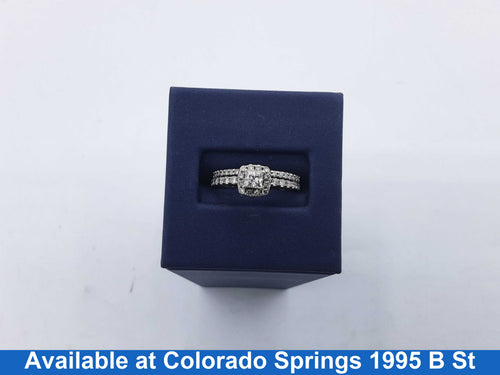 Ring - Wedding Set - White Gold 10k (.417) 3.4 grams Size 7