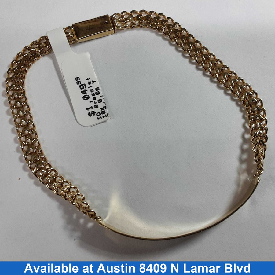 ID Bracelet - Yellow Gold 10k (.417) 9 grams 8 inch