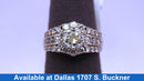 Ring - Wedding Set - White Gold 14k (.585) 7 grams Size 9