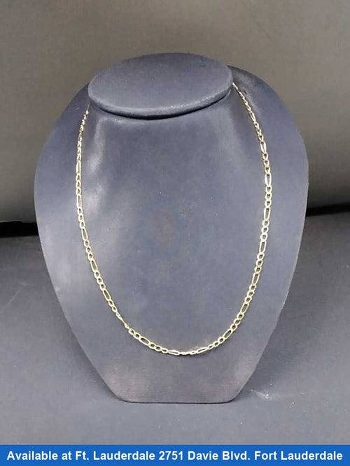 Figaro Chain - Yellow Gold 14k (.585) 4.7 grams 18 inch
