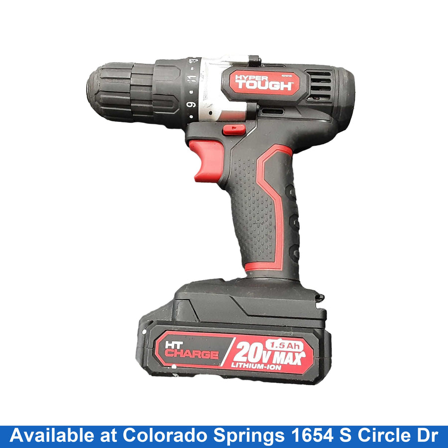 Hyper Tough Aq76018g Black Cordless Standard Drill