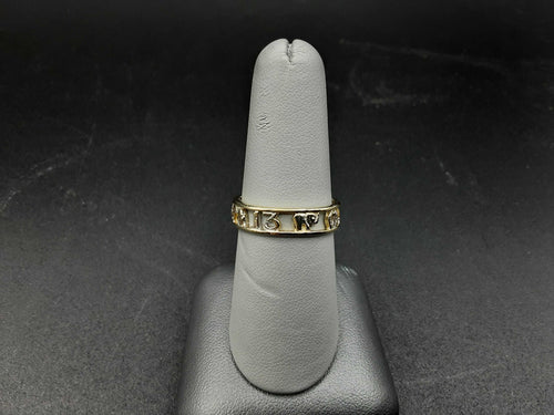 Yellow Gold 14k (.585) 2.7 grams Size 8