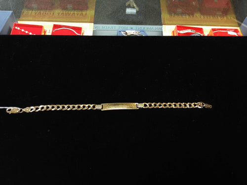 ID Bracelet - Yellow Gold 14k (.585) 10 grams 8 inch