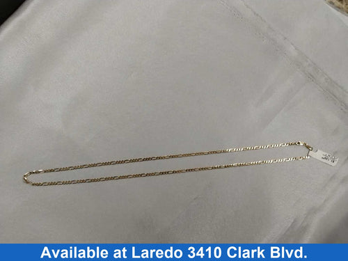 Figaro Chain - Yellow Gold 14k (.585) 8 grams 29 inch