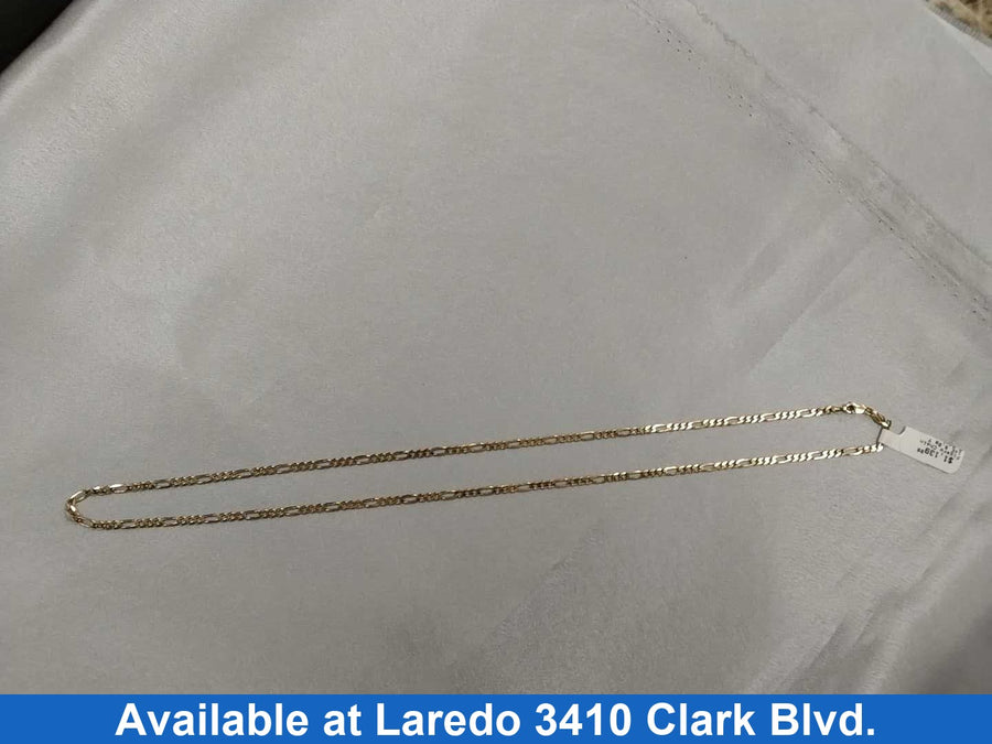 Figaro Chain - Yellow Gold 14k (.585) 8 grams 29 inch