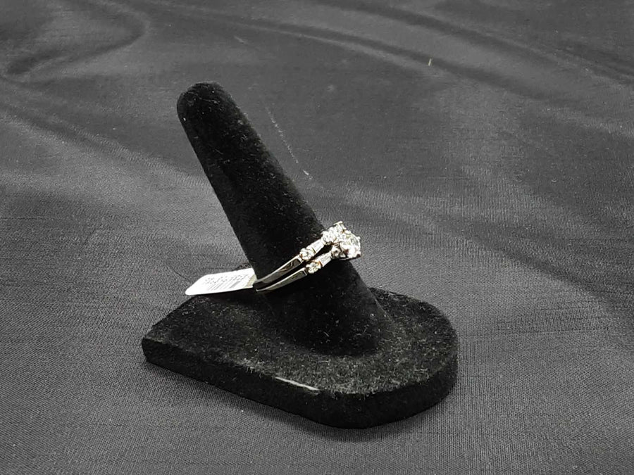 Ring - Engagement Set - White Gold 14k (.585) 4.4 grams Size 4