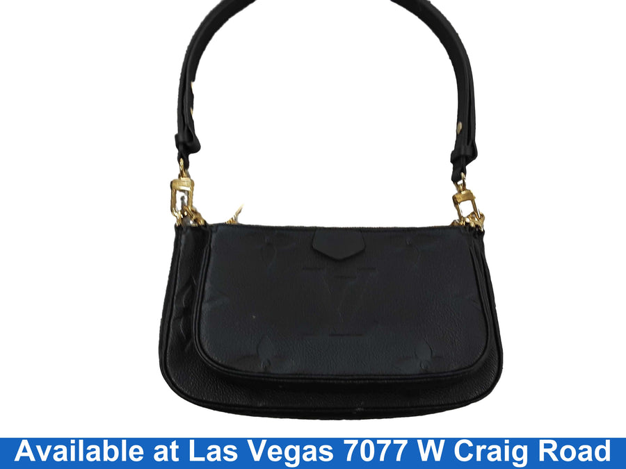 Louis Vuitton Monogram Pochette Black Purse / Handbag