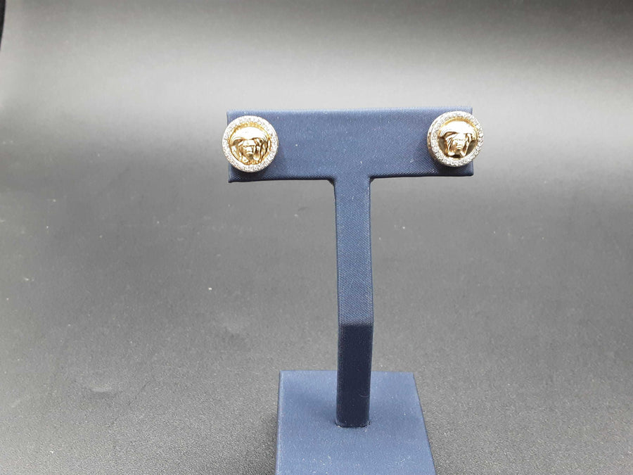 Double Stud Earring - Yellow Gold 10k (.417) 4.4 grams