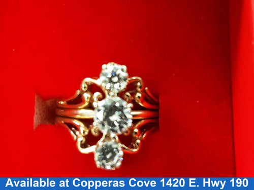 Women's Ring - Solitaire - Yellow Gold 14k (.585) 6.1 grams Size 6.5