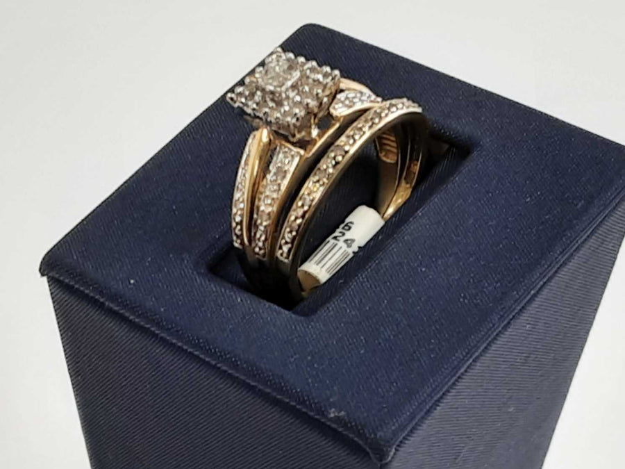 Ring - Engagement Set - Yellow Gold 10k S Size 8