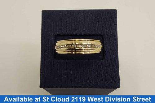 Ring - Wedding Band - Yellow Gold 10k (.417) 6.18 grams Size 12
