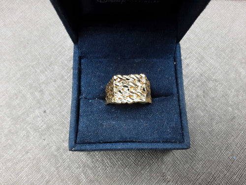 Men's Ring - Yellow Gold 10k (.417) 2.4 grams Size 8.5