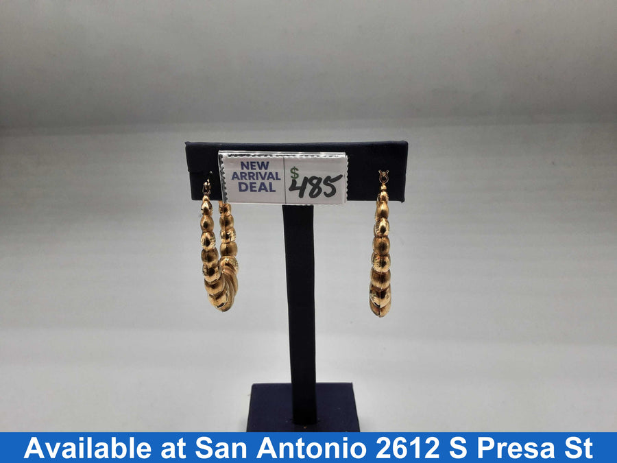 Shrimp Earrings - Yellow Gold 10k (.417) 4.6 grams