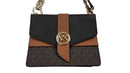 Michael Kors Greenwich Signature Logo Brown Purse / Handbag