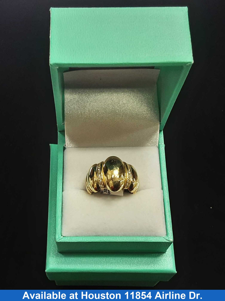 Women's Ring - Yellow Gold 10k (.417) 3.5 grams Size 6.5
