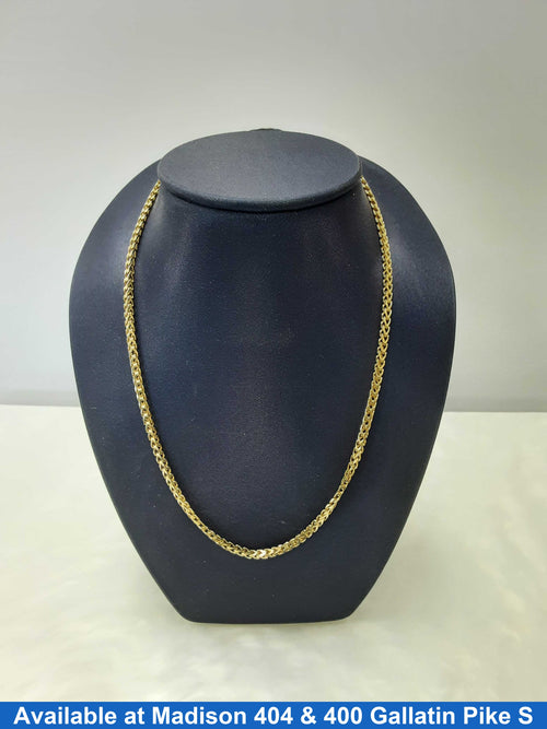 Fox Tail Chain - Yellow Gold 14k (.585) 9.91 grams 20 inch