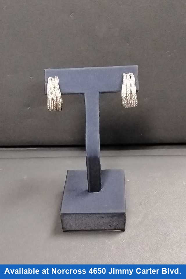 Jacket Earrings - White Gold 14k (.585) 5.3 grams