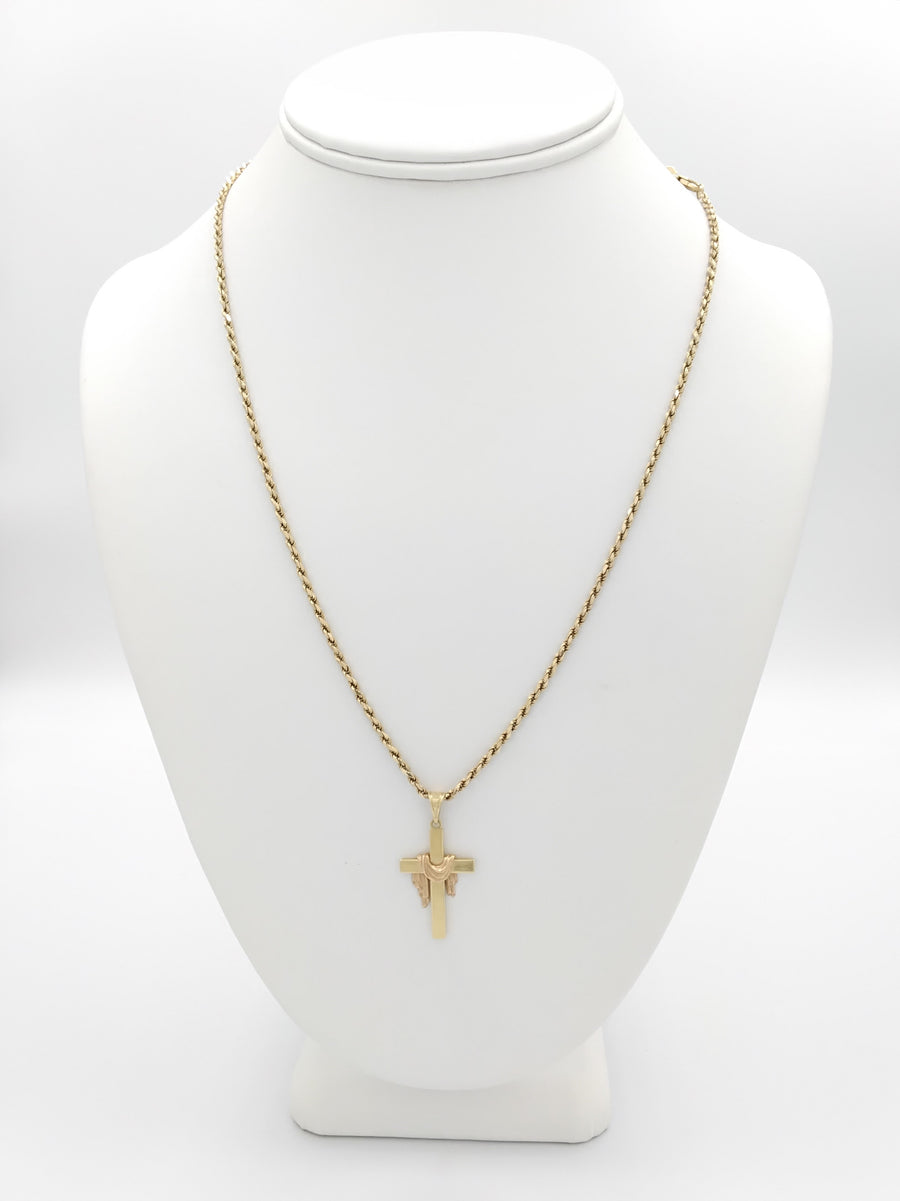 Diamond Cut Rope Chain - Yellow Gold 14k (.585) 10.5 grams 20 inch