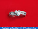 Ring - Wedding Set - White Gold 14k (.585) 5.9 grams Size 9.5