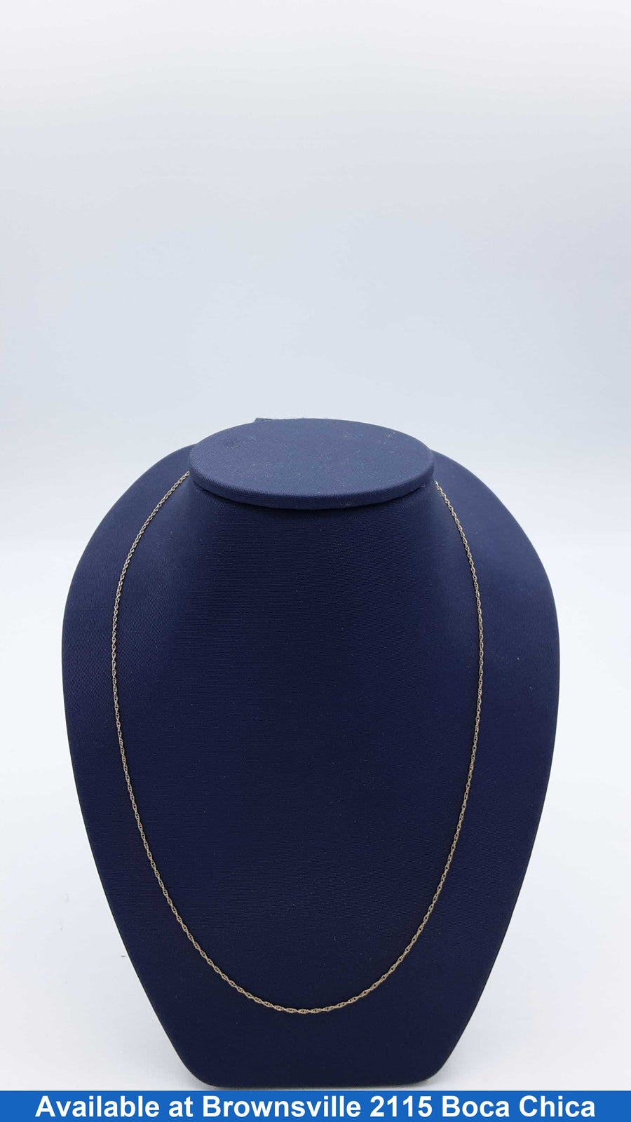 Rope Chain - Yellow Gold 10k (.417) 0.6 grams 18 inch