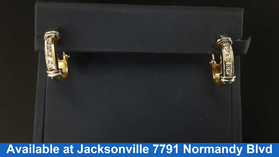 Earrings - Yellow Gold 10k (.417) 1.3 grams