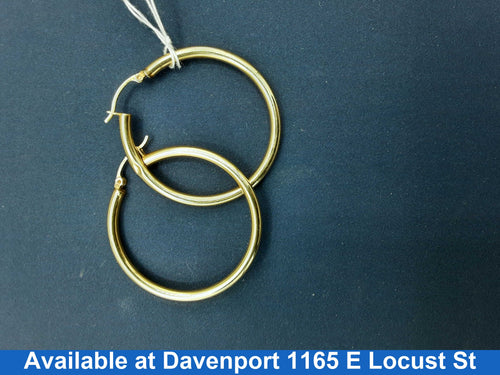 Bangle Earrings - Yellow Gold 14k (.585) 3.2 grams