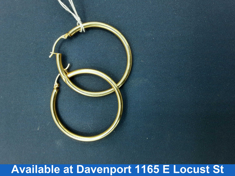 Bangle Earrings - Yellow Gold 14k (.585) 3.2 grams