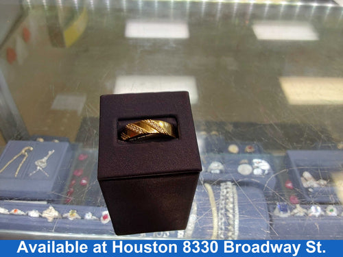 Ring - Wedding Band - Yellow Gold 14k (.585) 3.6 grams Size 13
