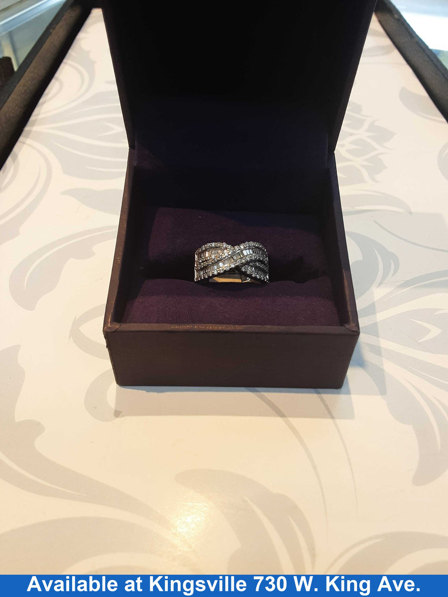 Women's Ring - Anniversary - White Gold 10k (.417) 5.3 grams Size 6