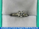 Ring - Wedding Set - White Gold 14k (.585) 2.36 grams Size 8