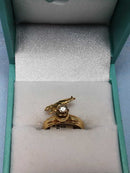 Women's Ring - Yellow Gold 10k (.417) 2.2 grams Size 4