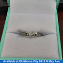 Women's Ring - Solitaire - White Gold 14k (.585) 1.5 grams Size 20