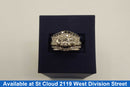 Ring - Wedding Set - White Gold 14k (.585) 9.52 grams Size 8.5