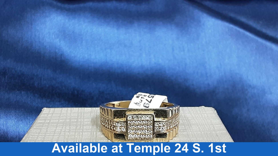 Men's Ring - Yellow Gold 14k (.585) 4.9 grams Size 10