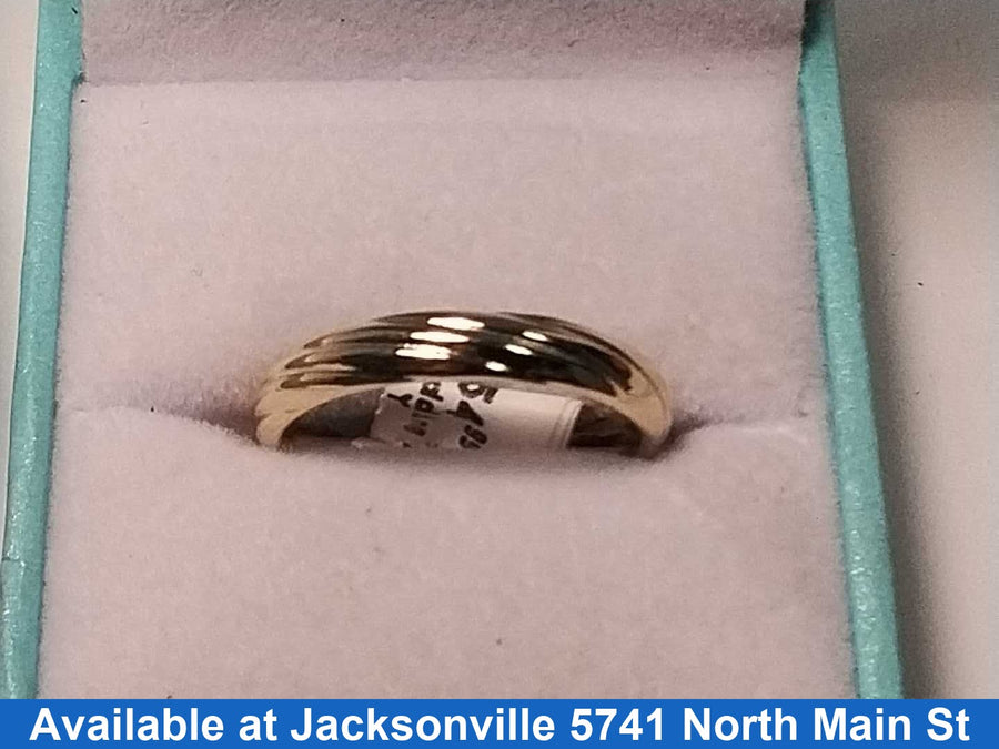 Ring - Wedding Band - Yellow Gold 18k (.750) 1.4 grams Size 9