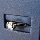 Ring - Wedding Set - White Gold 14k (.585) 2.6 grams Size 7.5