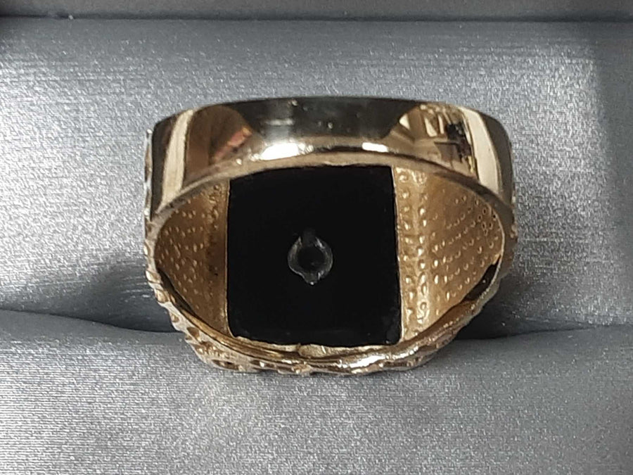 Men's Ring - Yellow Gold 14k (.585) 7 grams Size 10.5