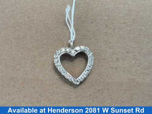 Diamond Pendant - White Gold 14k (.585) 3.2 grams