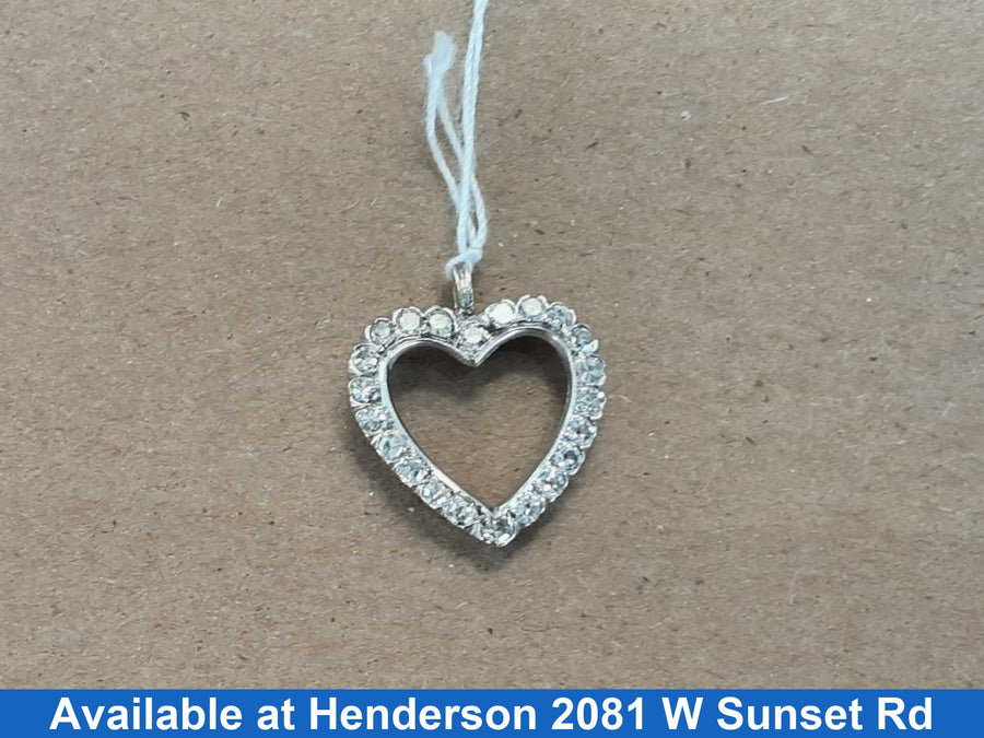 Diamond Pendant - White Gold 14k (.585) 3.2 grams