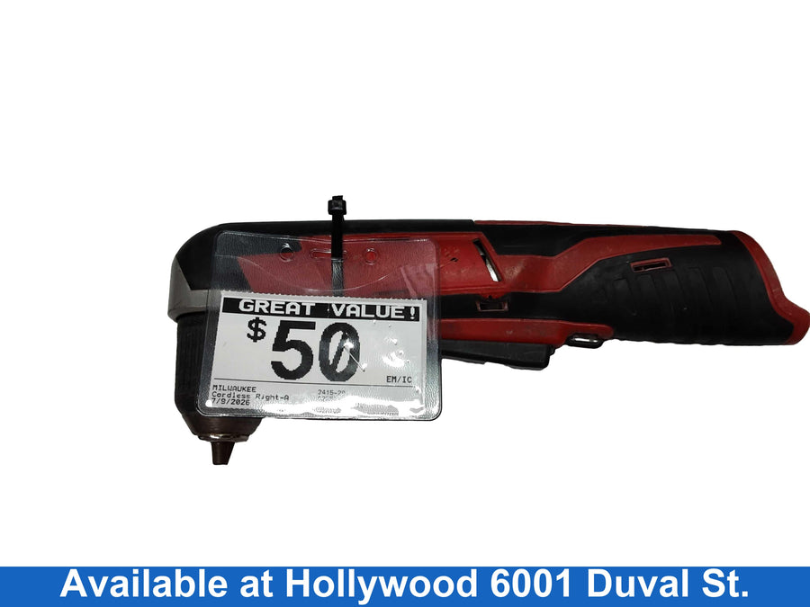 Milwaukee 2415-20 Red Cordless Right-Angle Drill