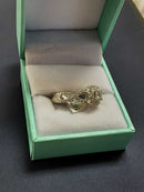 Ring - Wedding Set - White Gold 18k (.750) 6.3 grams Size 7