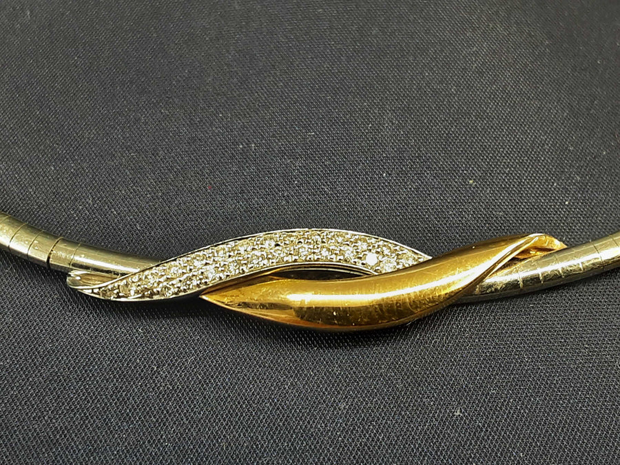 Herringbone Chain - White Gold 18k (.750) 26 grams 16 inch